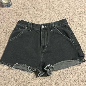 Black Denim Shorts